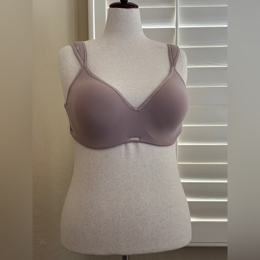 Nautica Full Coverage Bra Set of 3 Blue Black Beige 2783-70 Women’s Size 38DD - Picture 3 of 10